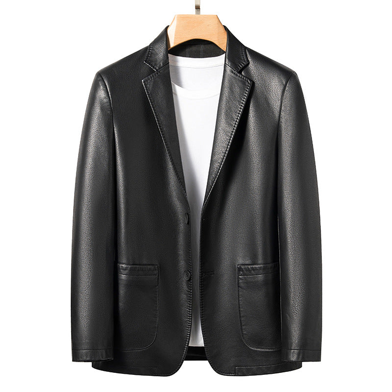 Men's Trendy Leather Jacket Coat