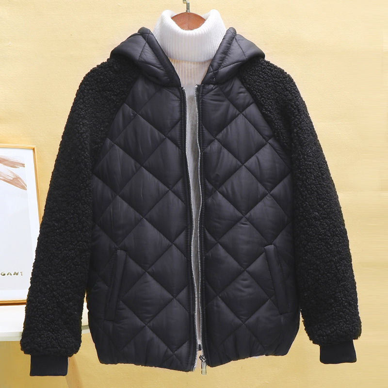 Female Winter Loose Lamb Wool Coat Cotton Jacket
