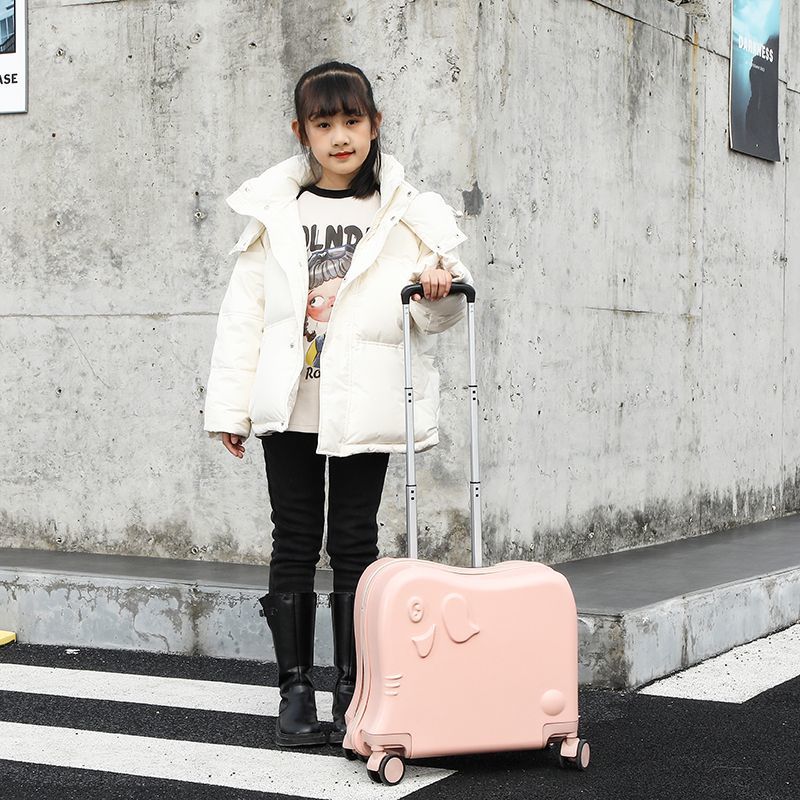 Cute Candy-colored Rolling Luggage For Kids