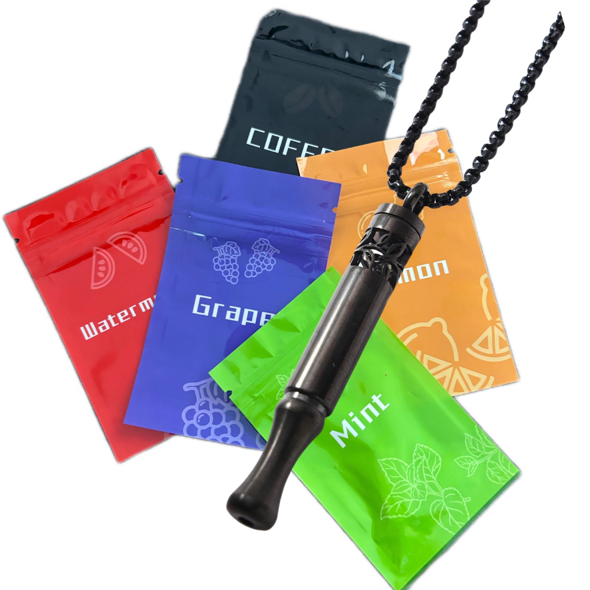 Patterned Meditation Breathing Apparatus Necklace
