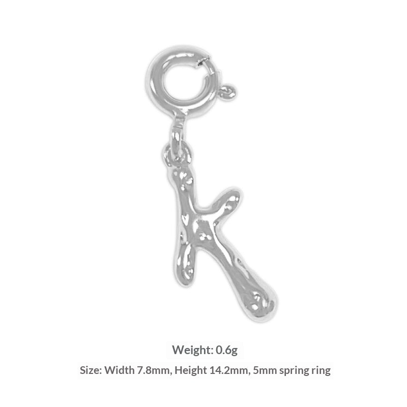 Happy Character English Letter Necklace For Women