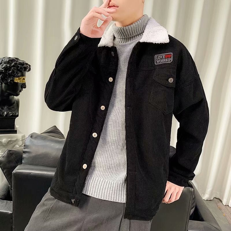 Autumn And Winter Corduroy Workwear Jacket