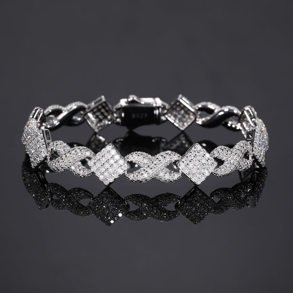 European And American Hip-hop Figure-8 Cuban-link Necklace