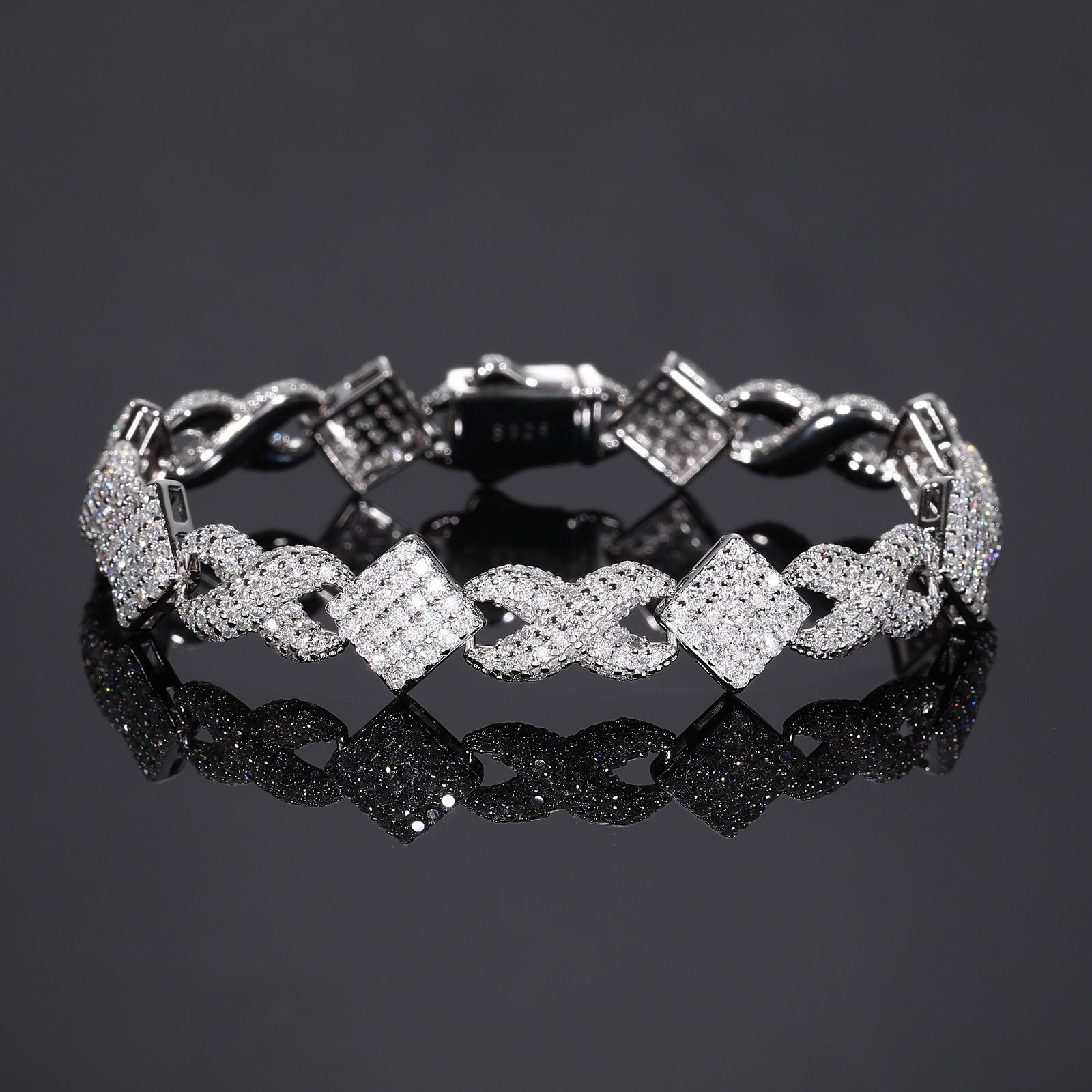 European And American Hip-hop Figure-8 Cuban-link Necklace