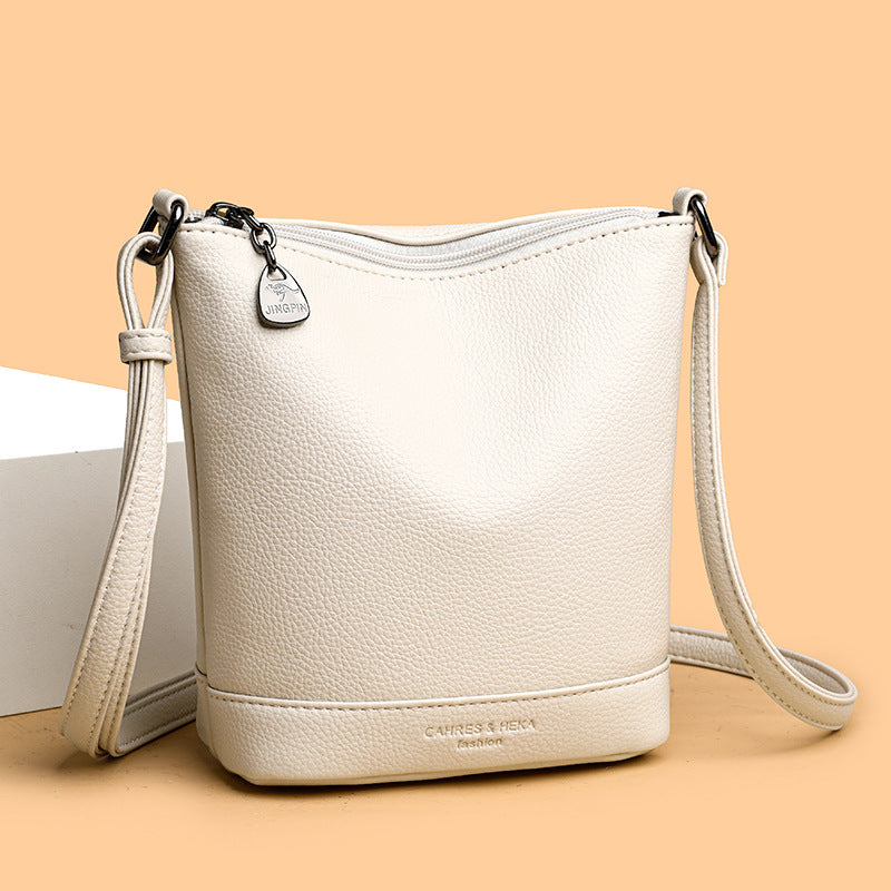 High-end Versatile Casual Leather Crossbody Spacious And Stylish Mom Bag