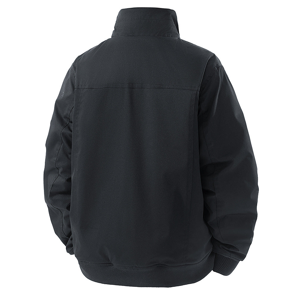 Men's Pure Cotton Fleece-lined Thickened Jacket