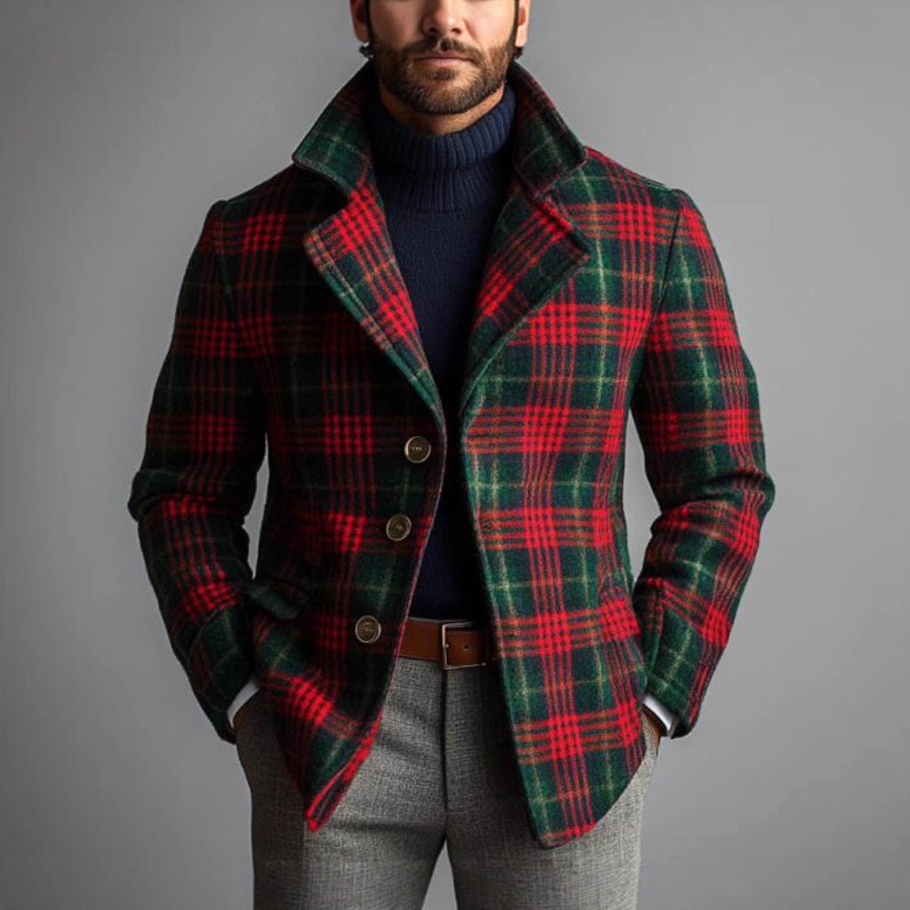 Men's Casual Fashionable Striped Jacket