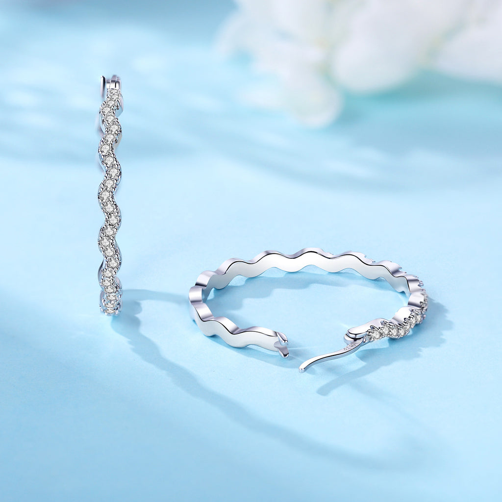 New Original Design High-End Silver-Plated Earrings For Women