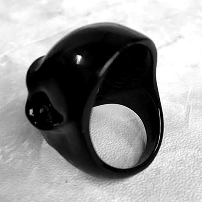 Punk Alloy Mens Skull Ring From Europe And The US