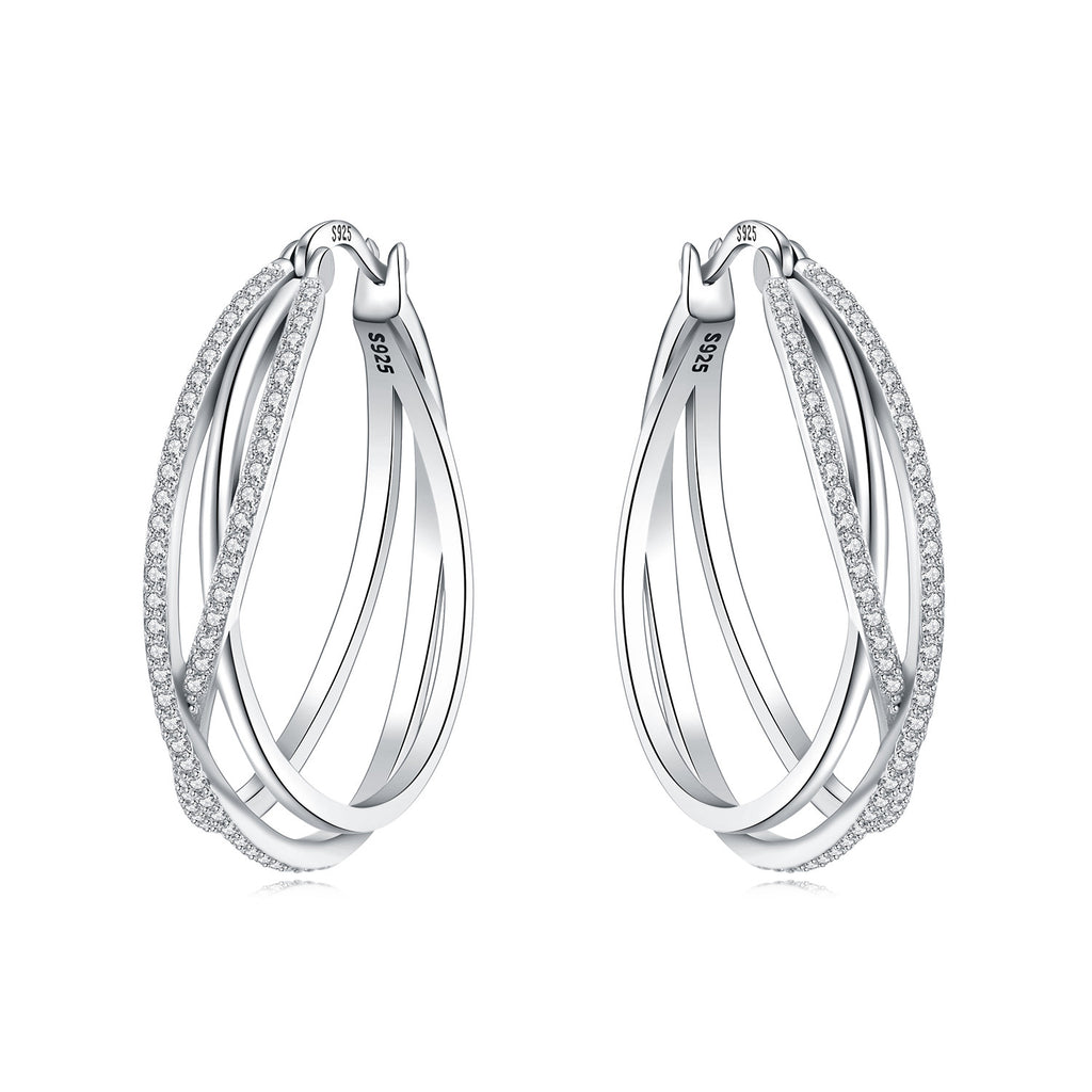 New Original Design High-End Silver-Plated Earrings For Women