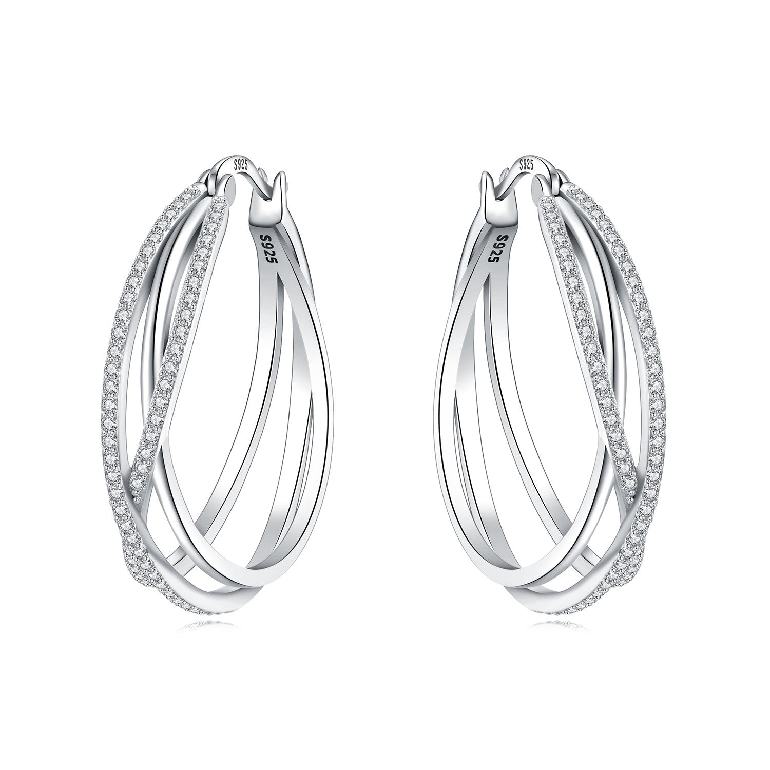 New Original Design High-End Silver-Plated Earrings For Women