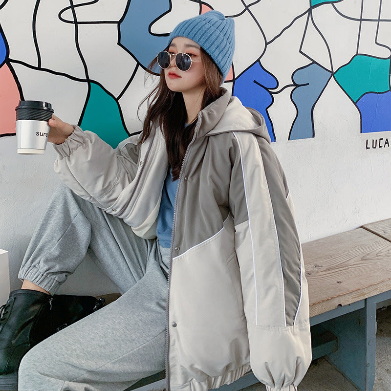 Giacca invernale con cappuccio e cerniera