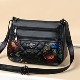 A Multi-layered Crossbody Bag With A Fashionable Large-capacity Embroidered Thread Design TRENDFLOW