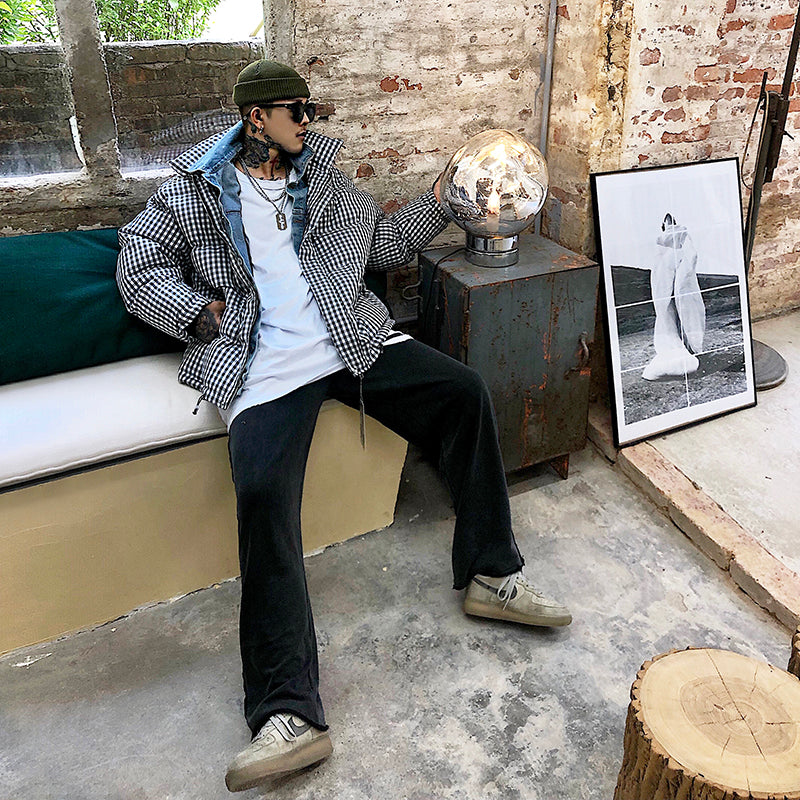 Giacca imbottita invernale coreana per ragazzi, giacca imbottita alla moda