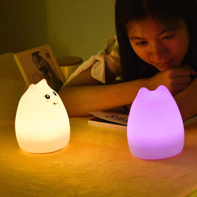 Luce notturna a LED con sensore tattile in silicone per bambini