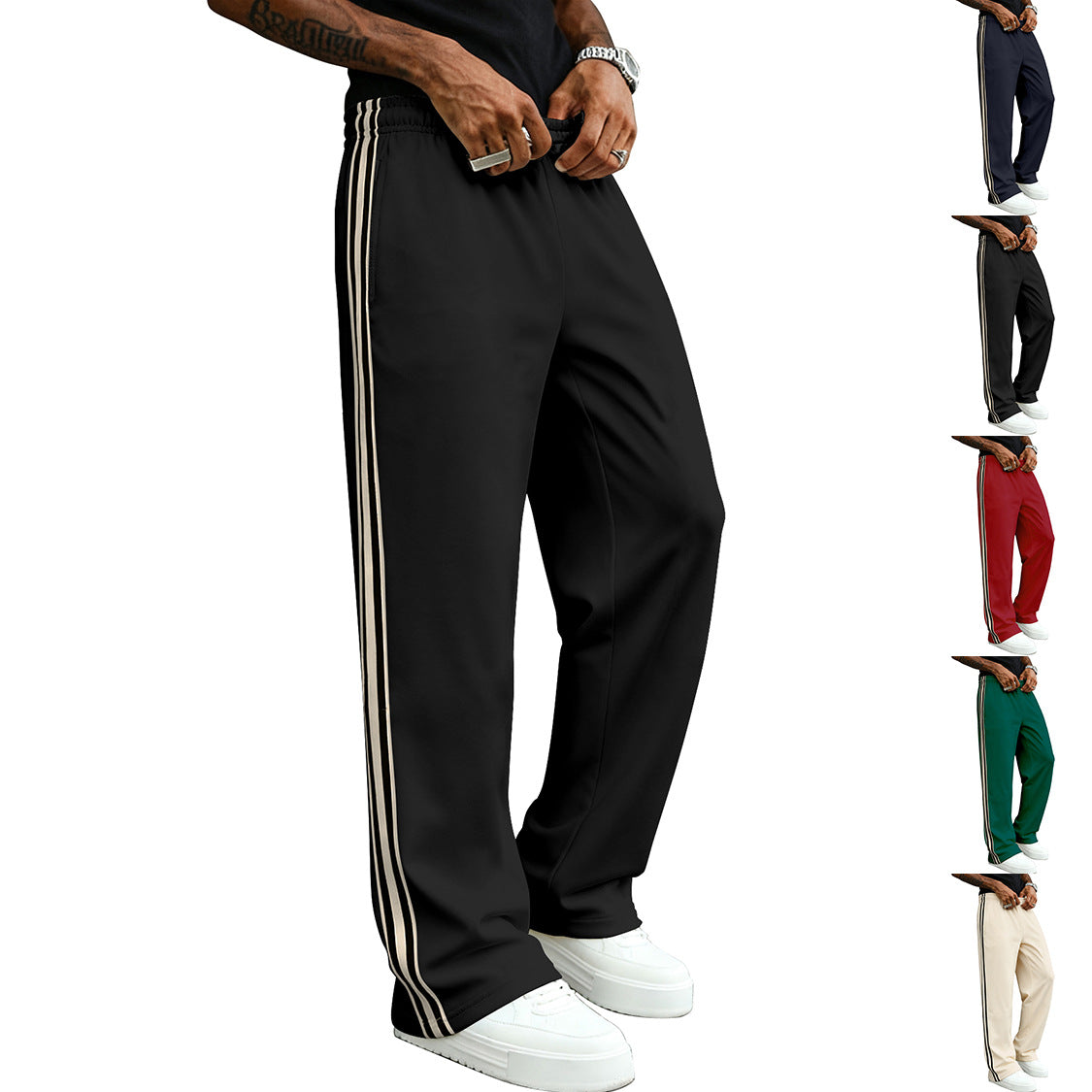 Men's Casual Fitness Straight-leg Sports Pants