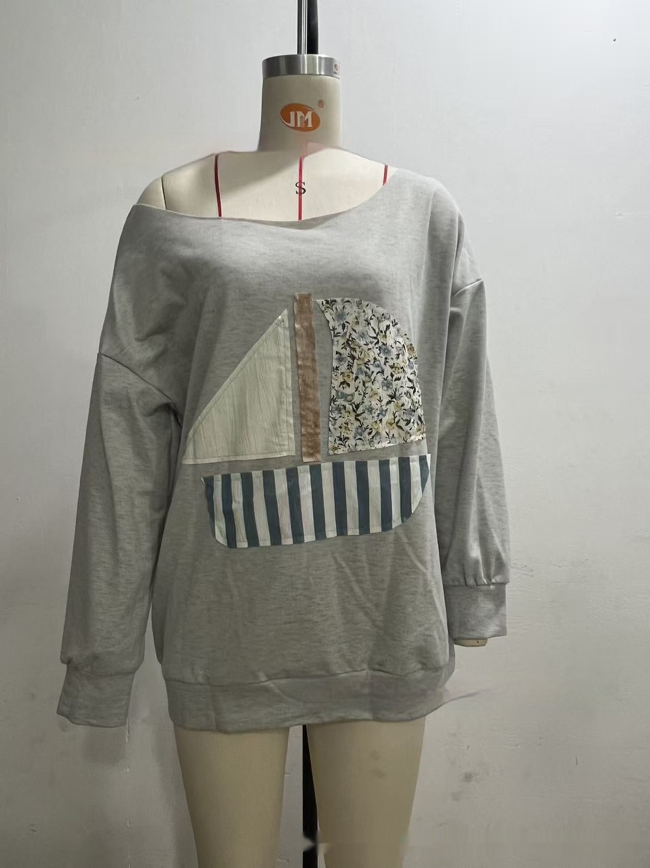 Fashionable Off-Shoulder Pullover Sweatshirt For Women