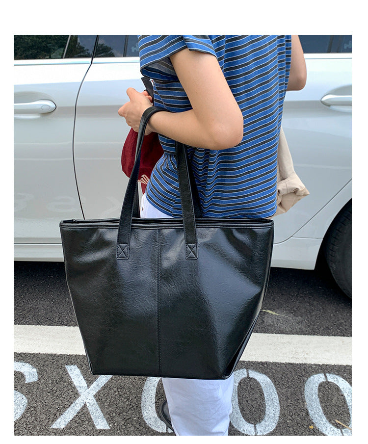Fashionable Large-capacity Tote Bag Vintage And Casual