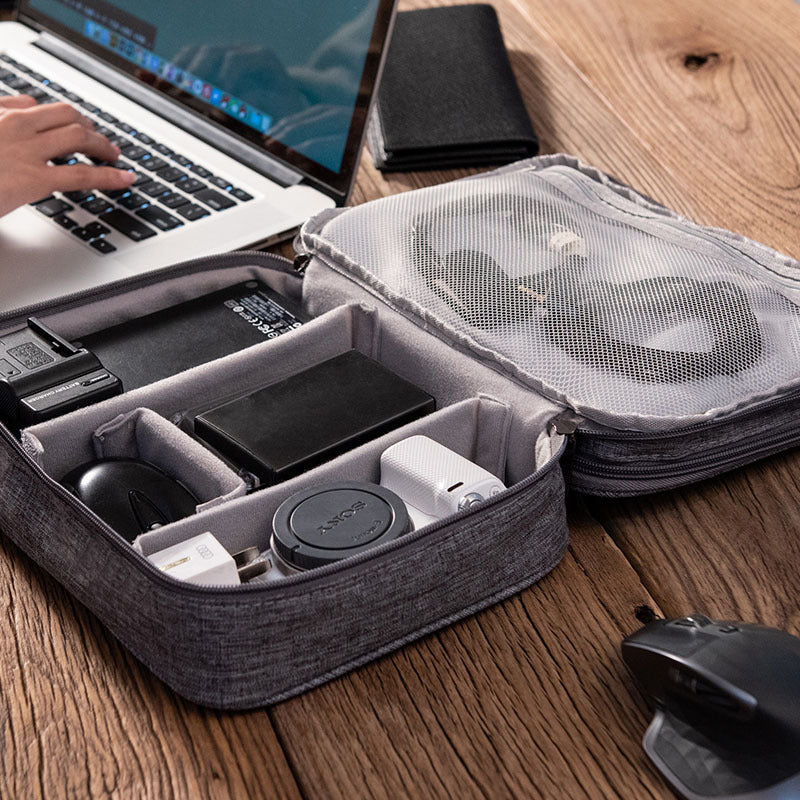 Electronics Organizer Travel Cable Organizer Bag Waterproof Portable Digital Storage Bag Electronic Accessories Case Cable Charger Organizer Case Multifunctional Waterproof Storage Bag TRENDFLOW