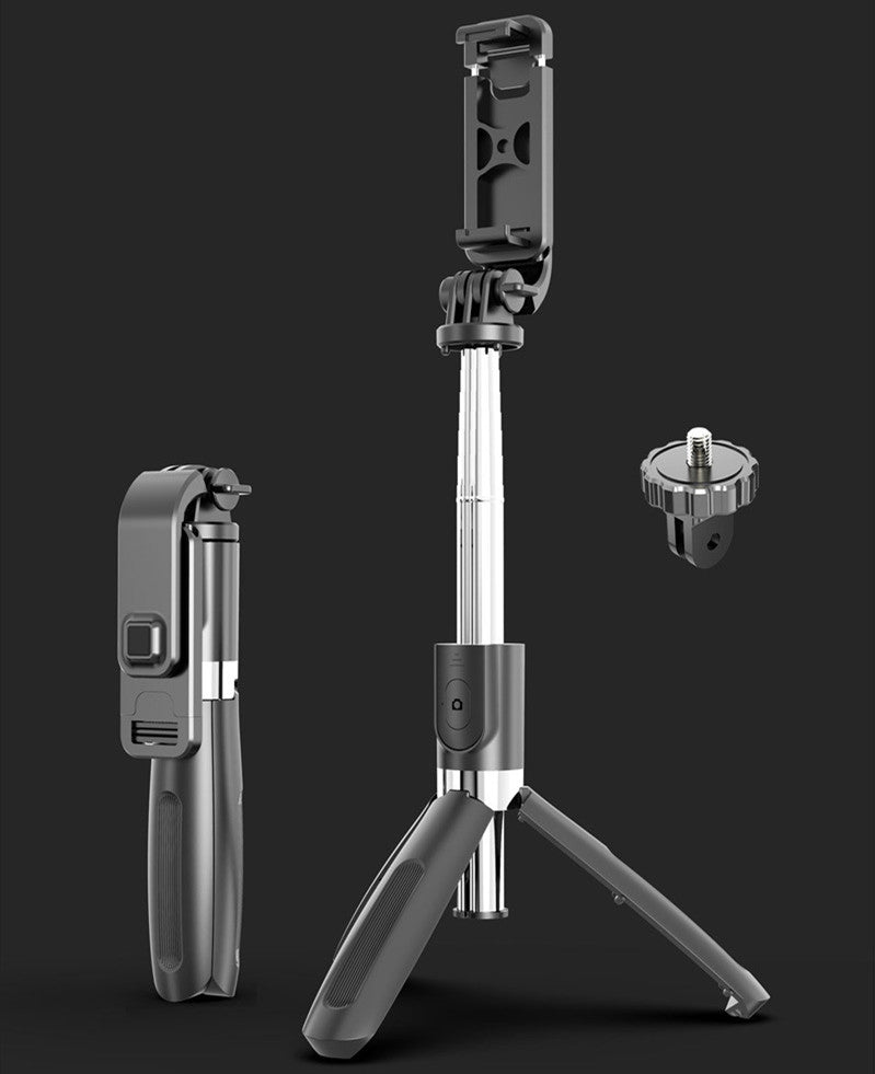 Compatibile con Apple, treppiede selfie stick mobile universale live triangolo staffa One Bluetooth Selfie Artifact