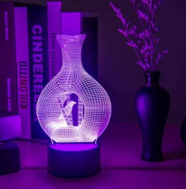 Lampada LED con luce notturna 3D creativa