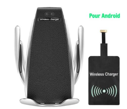 Caricabatterie wireless per auto da 10 W, ricarica wireless rapida a induzione con supporto per telefono per auto S5