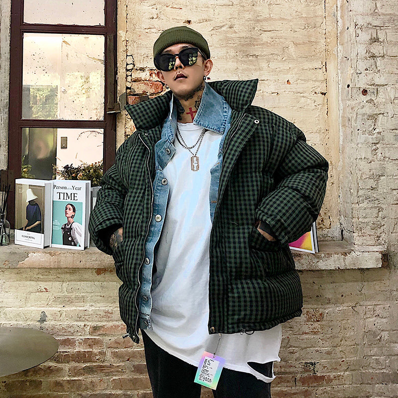 Giacca imbottita invernale coreana per ragazzi, giacca imbottita alla moda