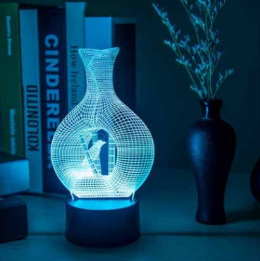 Lampada LED con luce notturna 3D creativa