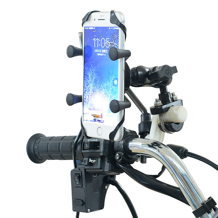 Modifica del supporto per cellulare per motocicletta, accessori per bici elettriche, staffa di base in lega di alluminio