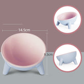Cat Dog Bowl With Stand Pet Feeding Food Bowls Dogs Bunny Rabbit Nordic Color Feeder Product Supplies Pet Accessories TRENDFLOW