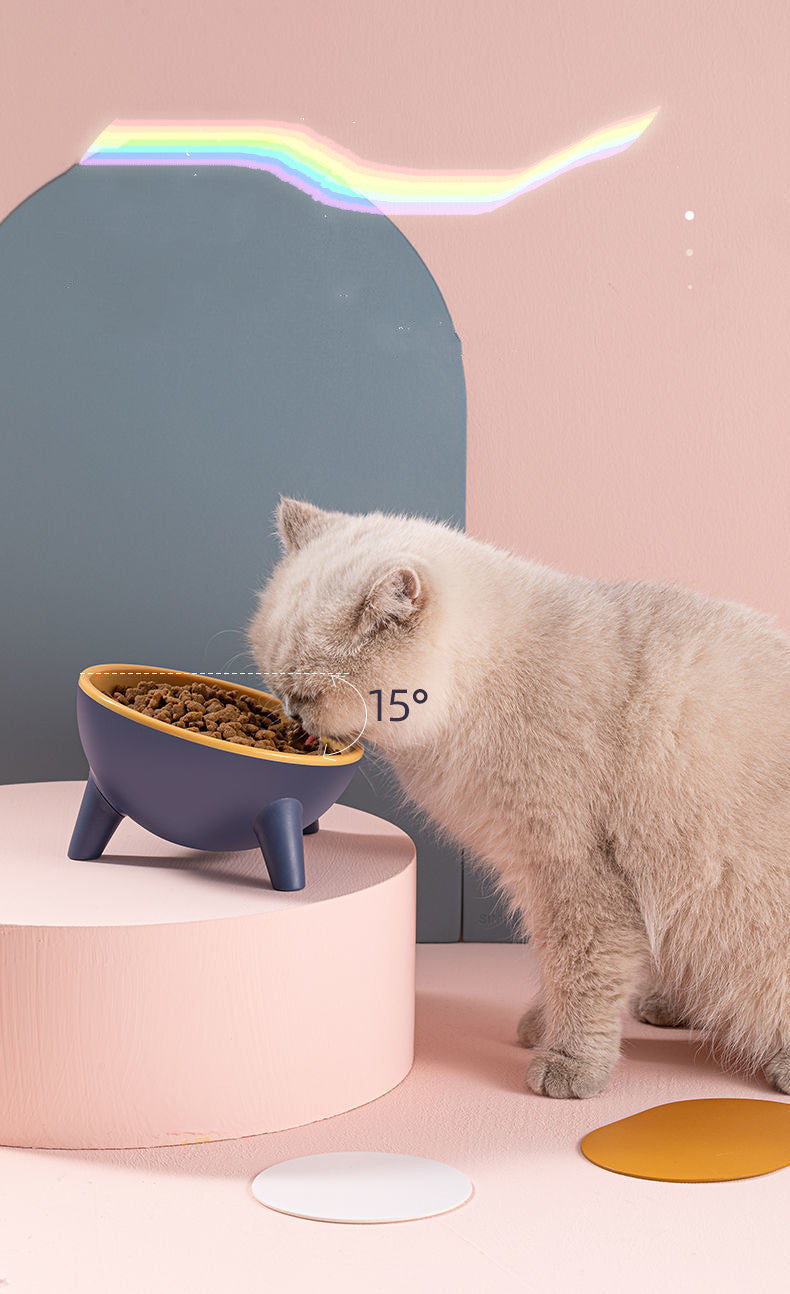 Cat Dog Bowl With Stand Pet Feeding Food Bowls Dogs Bunny Rabbit Nordic Color Feeder Product Supplies Pet Accessories TRENDFLOW