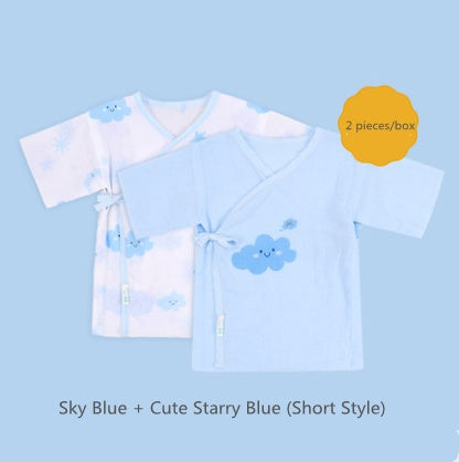 Newborn Baby Clothes Gauze And Robe Summer Clothes Newborn Baby Monk Clothes Pajamas Summer Thin