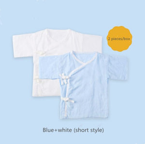 Blue and white short