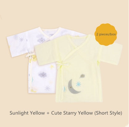 Newborn Baby Clothes Gauze And Robe Summer Clothes Newborn Baby Monk Clothes Pajamas Summer Thin
