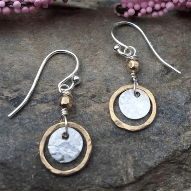 Fashionable Vintage Hollow Hoop Earrings