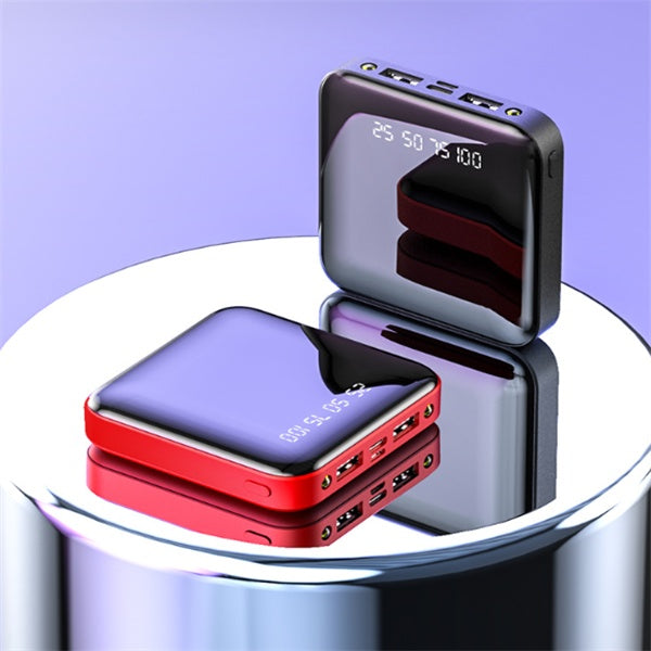 Mini Power Bank da 20000 mAh con display digitale a specchio portatile