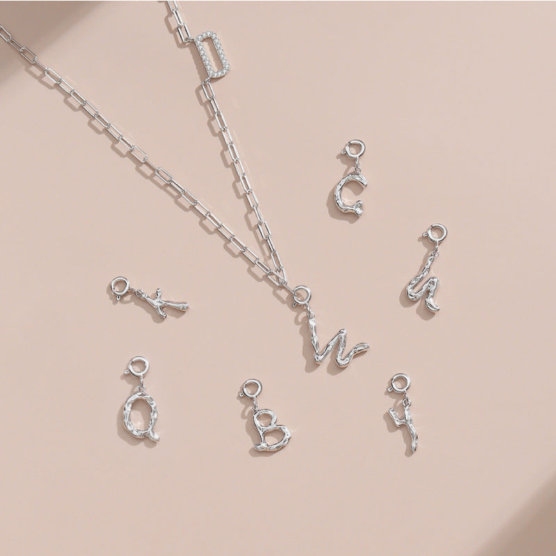 Happy Character English Letter Necklace For Women