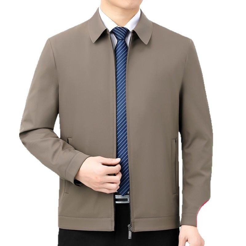 Men's Fashion Stand Collar Non-Iron Wrinkle-Resistant Jacket