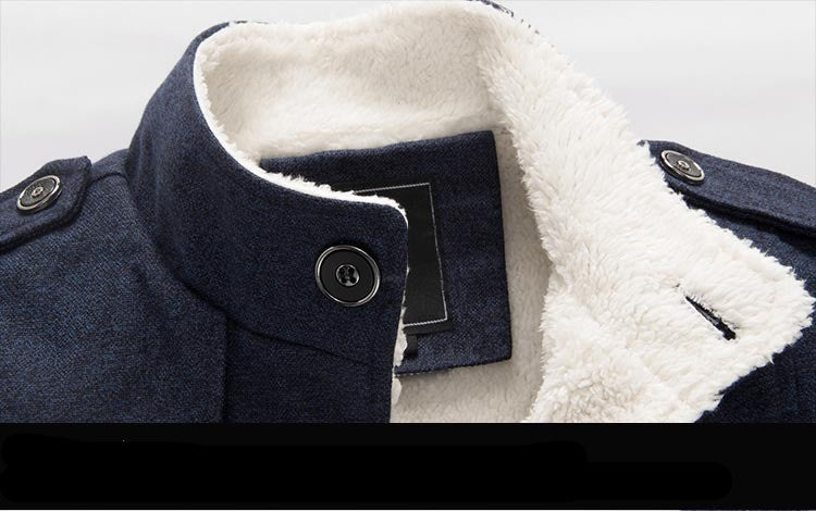 Giacca invernale da uomo con collo alto