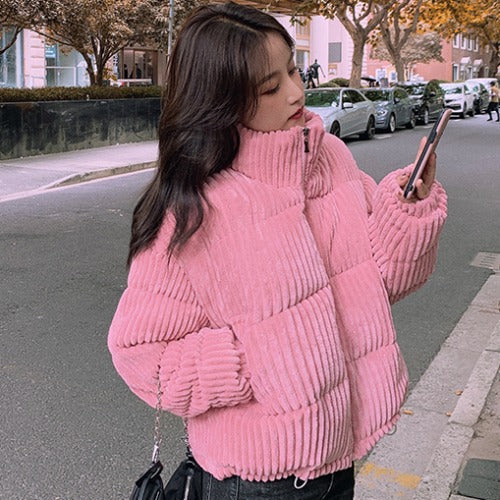 Giacca corta calda invernale in cotone