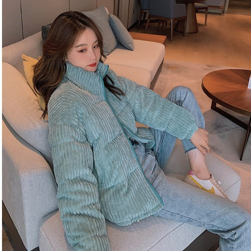 Giacca corta calda invernale in cotone