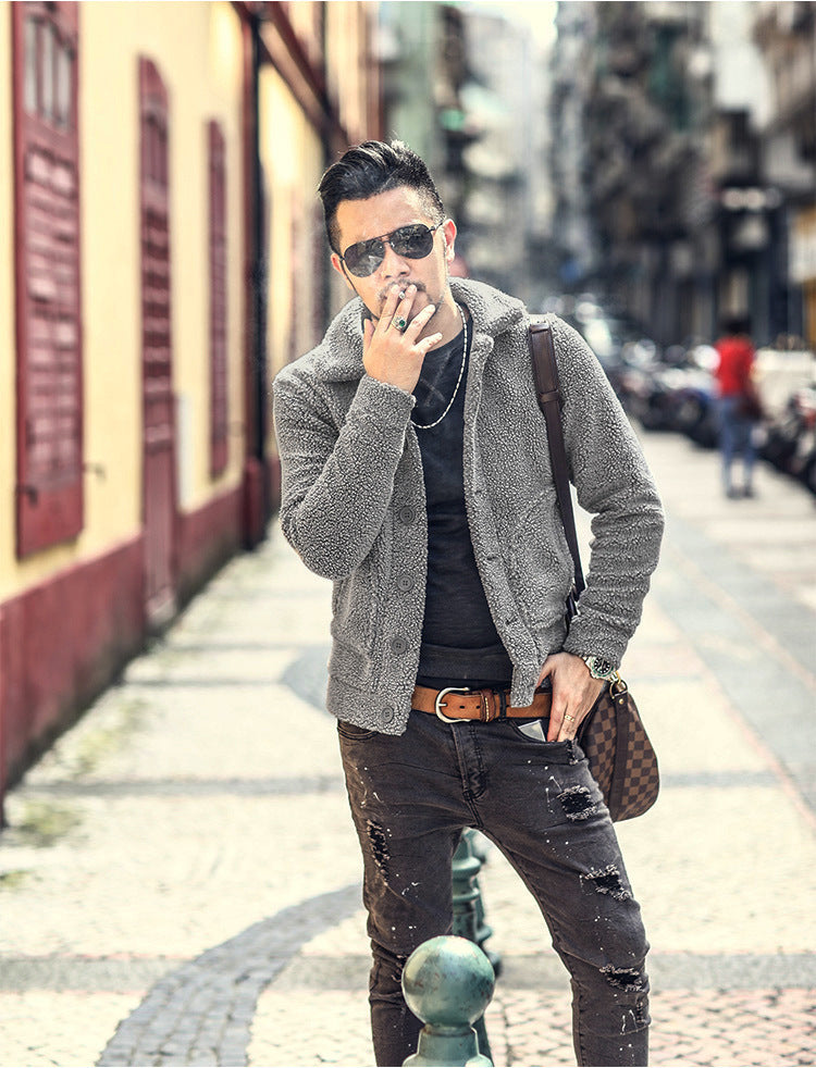 Giacca invernale calda pelliccia