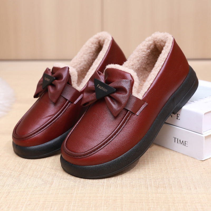 Women's Waterproof Non-slip Warm And Fleece-lined Cotton Shoes