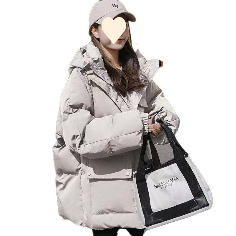 New Winter Bread Coat Hooded Padded Down Jacket