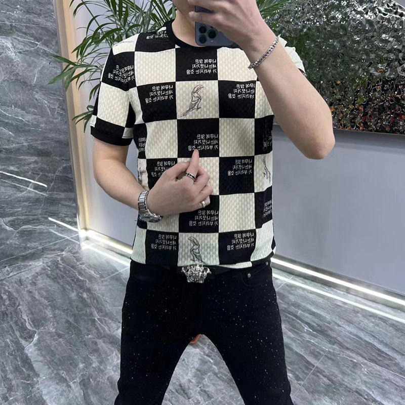 Men's Summer Short-sleeved Undershirt Stylish Casual