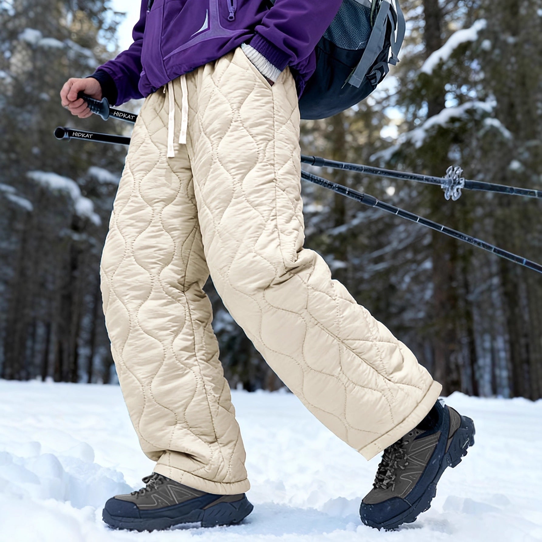 Thickened Fleece Warm Casual Pants Suitable For Daily Wear And Commuting