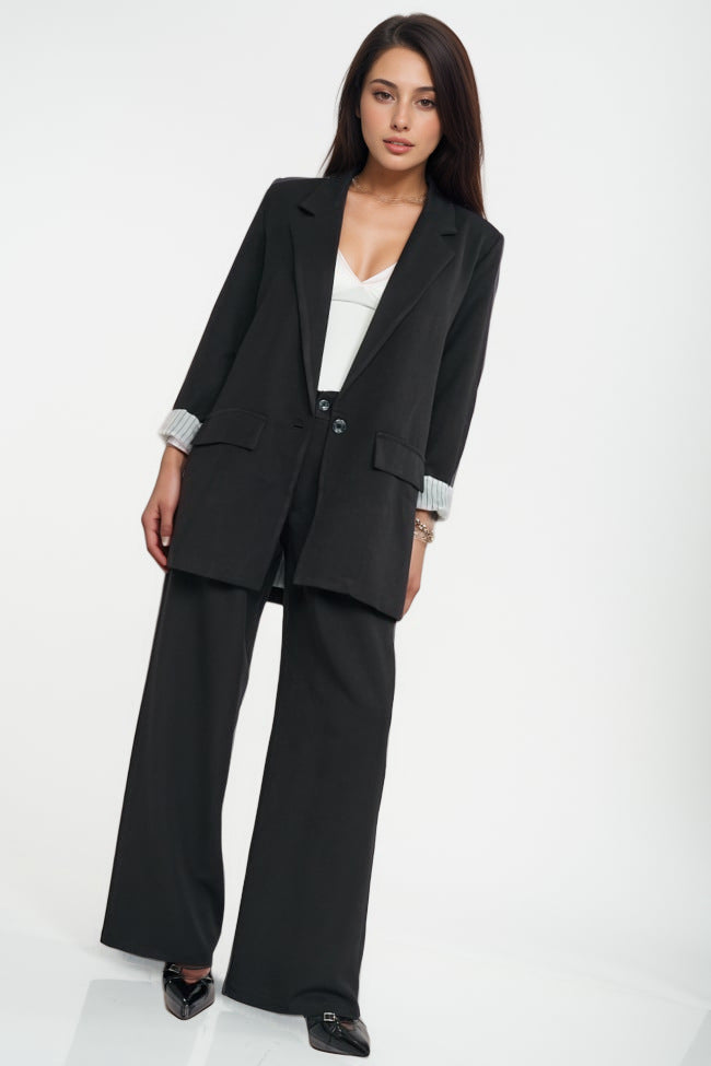Autumn And Winter Women's Casual Long-sleeve Lapel Blazer Suit