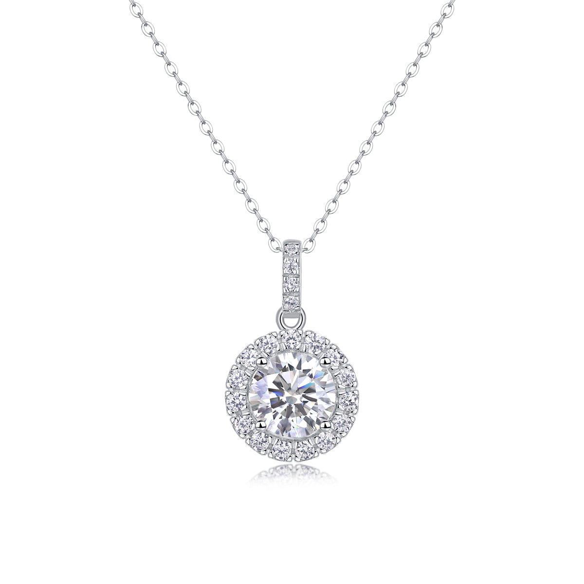 Dandelion Necklace - A Fashionable And Light Luxury Jewelry Pendant Necklace Set With Top-quality Moissanite, S925 Silver Plated Platinum
