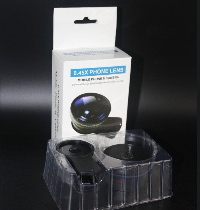 Kit lenti per telefono 0,45x Super Grandangolo e 12,5x Super Macro Lenti per fotocamera HD