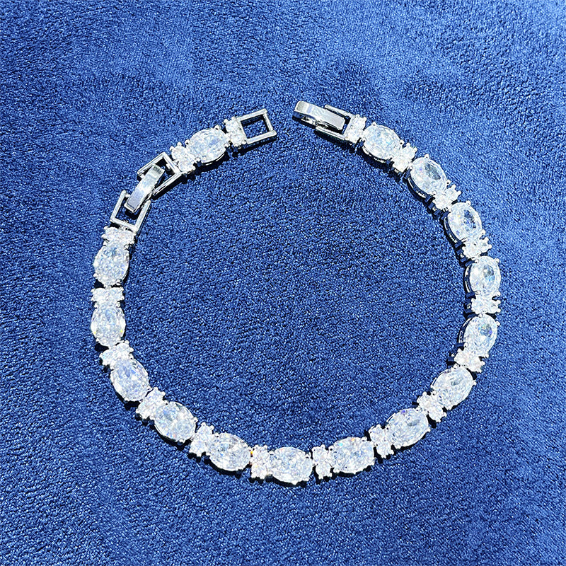Summer Accessories Simple Crystal Colored Zircon Bracelet